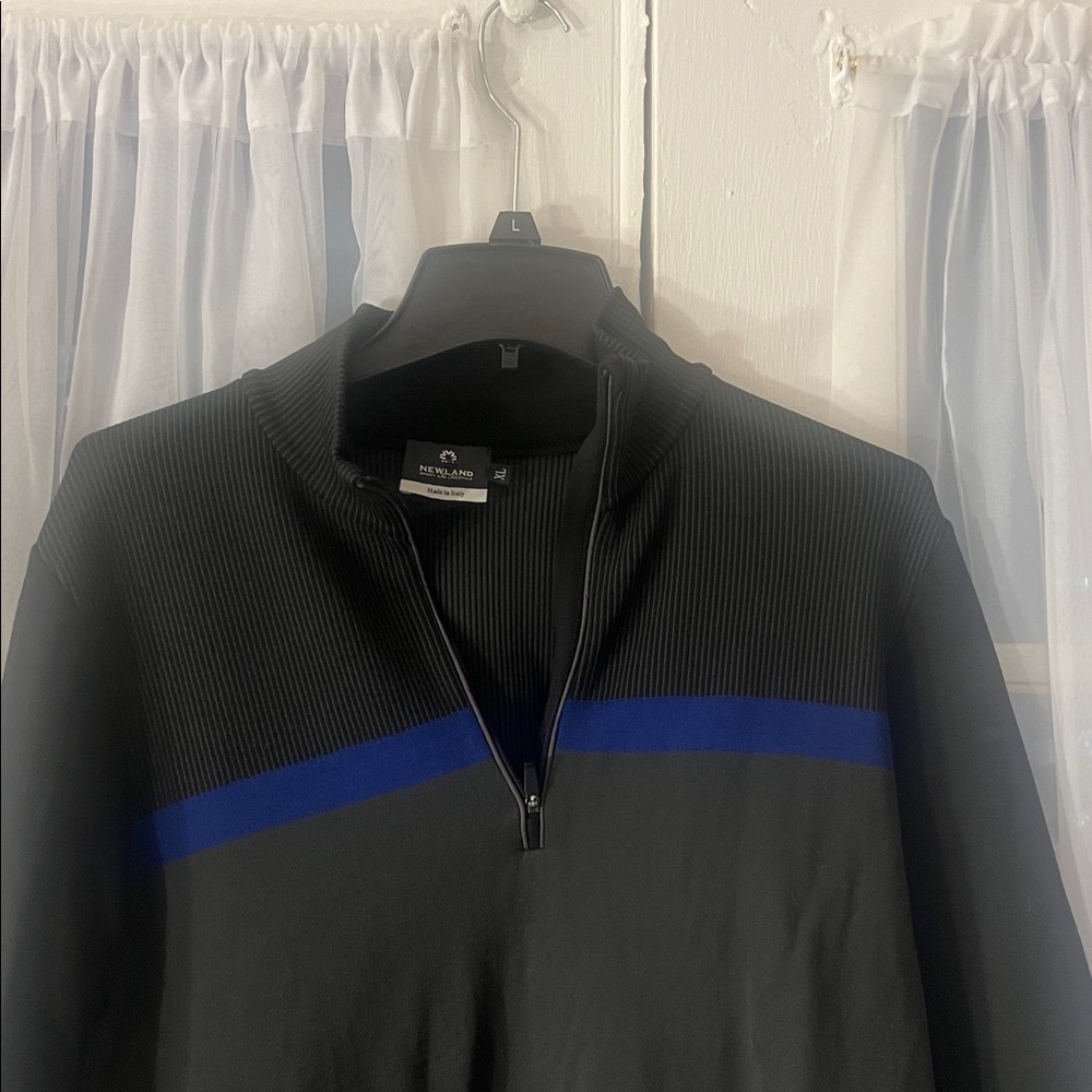 newland sport &  lifestyle mem's 1/4 zip pullover Gray & Black Men’s X-Large
